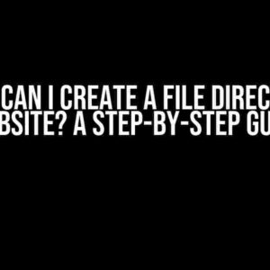 How Can I Create a File Directory Website? A Step-by-Step Guide