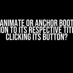 How to Animate or Anchor Bootstrap 4 Accordion to its Respective Title when Clicking its Button?